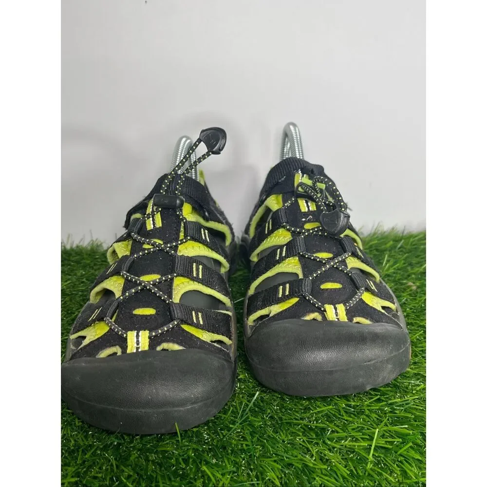 Keen Newport H2 Waterproof Sandals Kids Size 5 US Black Green Outdoor